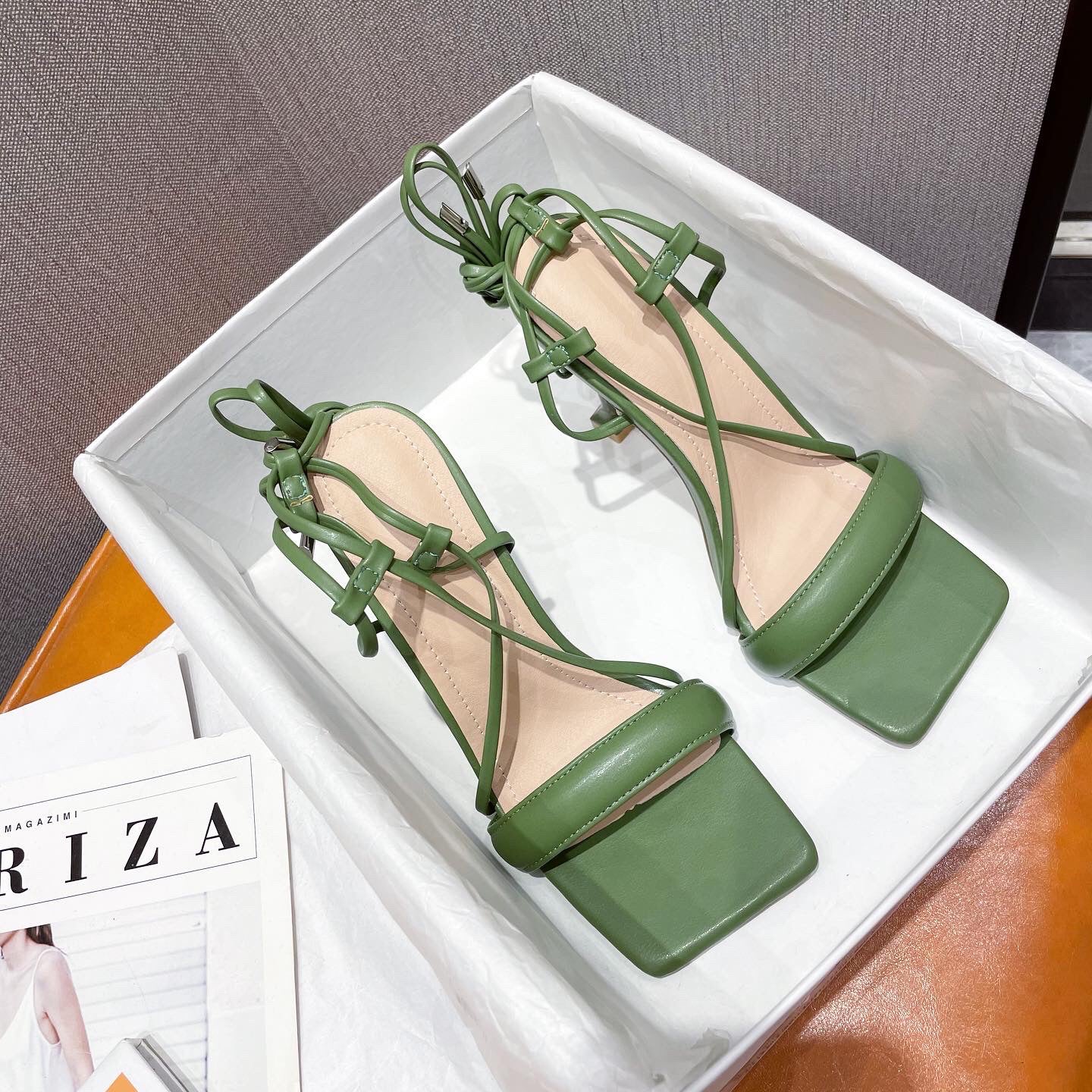 Cutout Ankle Strap Stiletto Heels