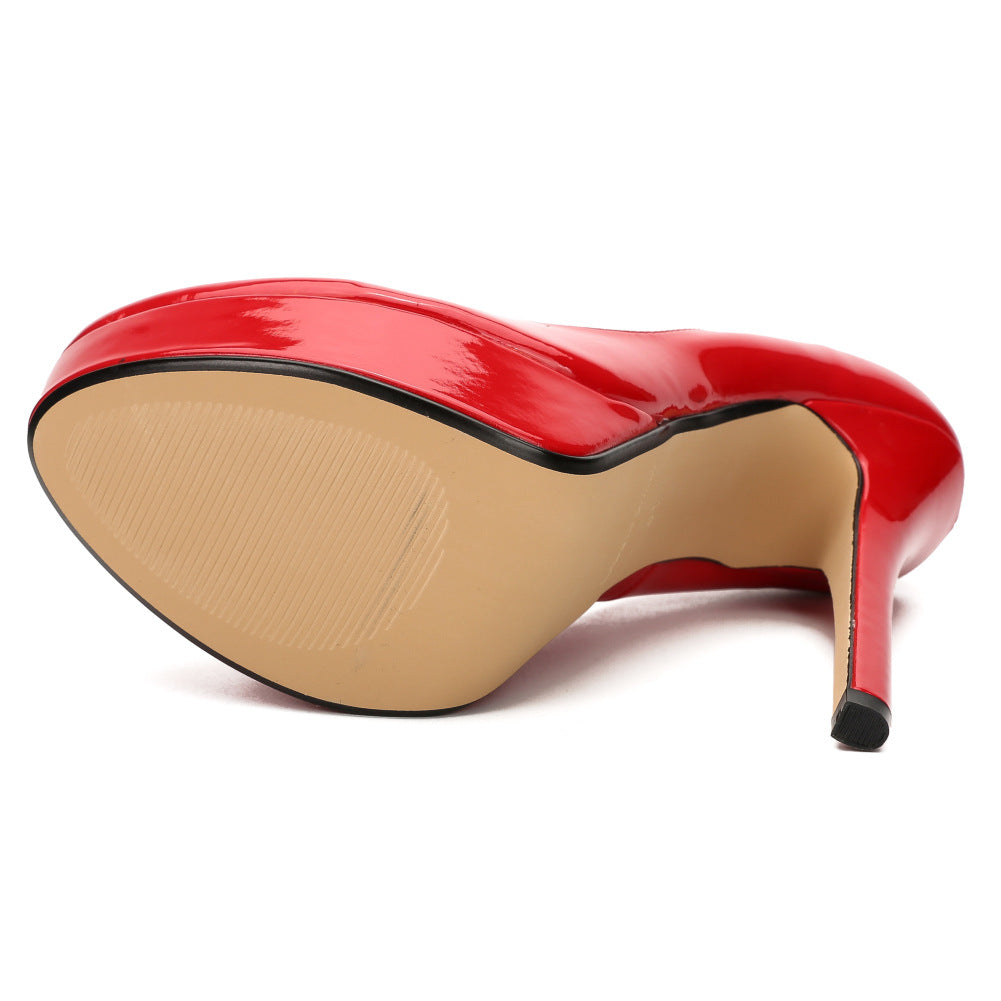 Platform Solid Color High Heels