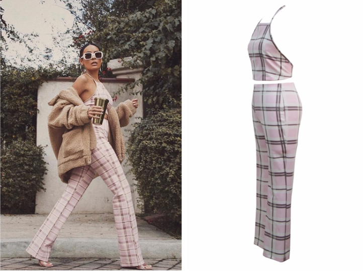 Multi Color Sort Sleeve 2 PIECE PLAID SET