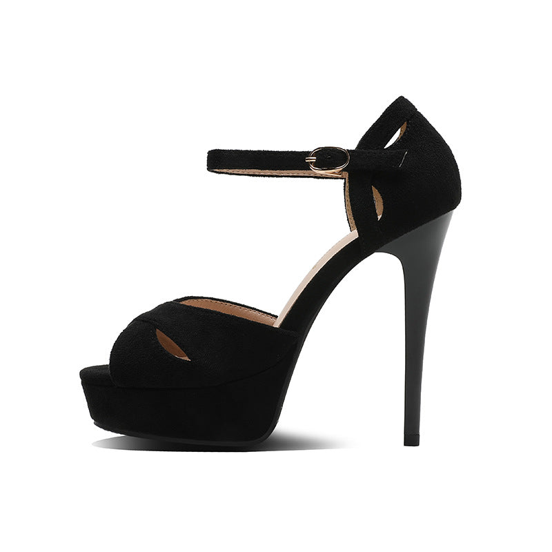 Stiletto High Heels Open Toe Platform Sandals