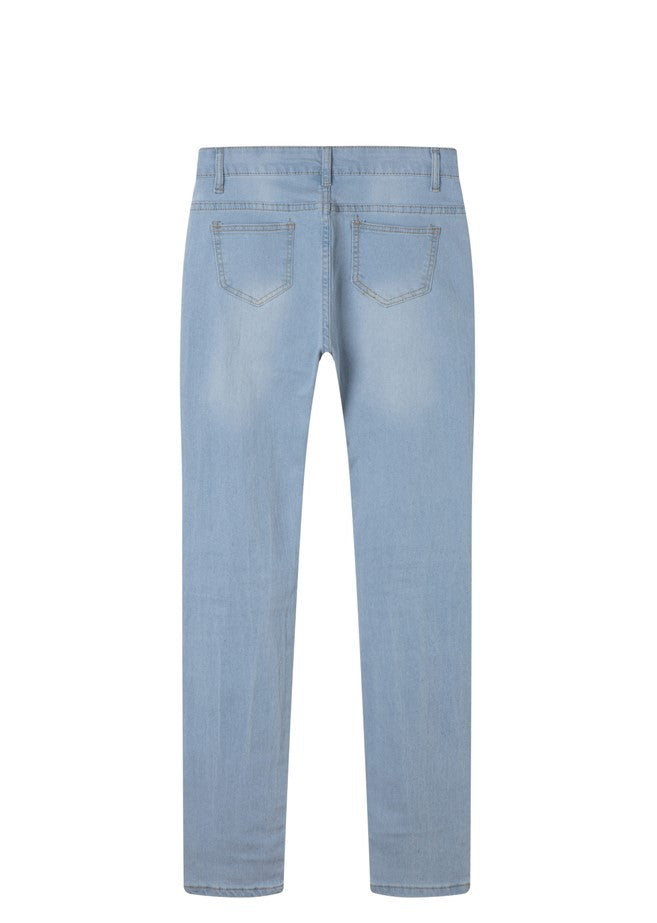 Ripped Light Blue Denim Jeans