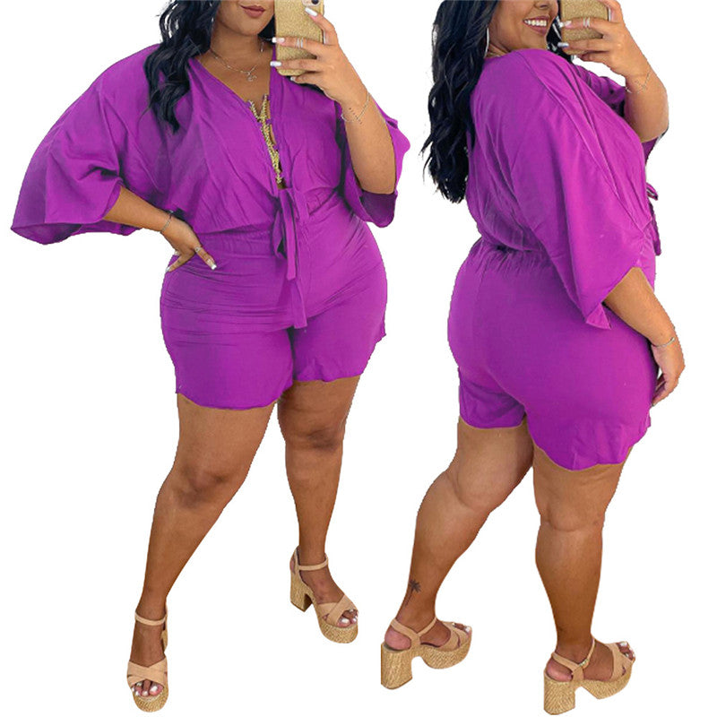 Trumpet Sleeve Three-Quarter Shirt Women's Clothing