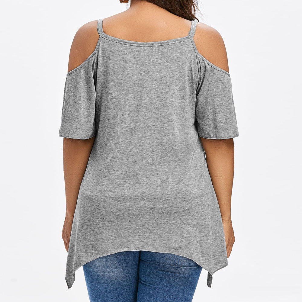 Summer Butterfly Print Short Sleeve T-Shirt