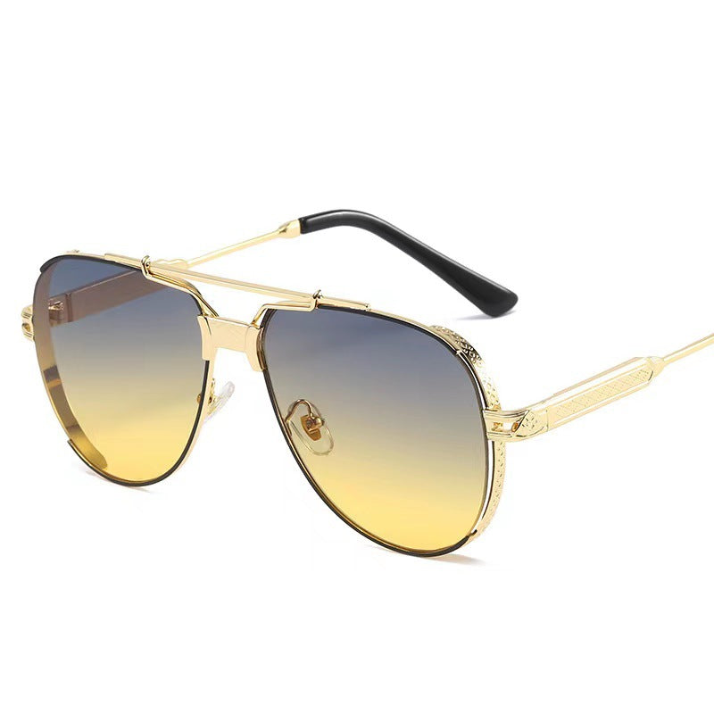 Gold Frame Light Tint Sunglasses