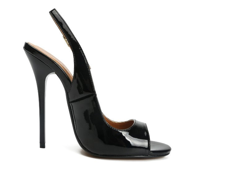 Painted Open Toe Heel Sandals