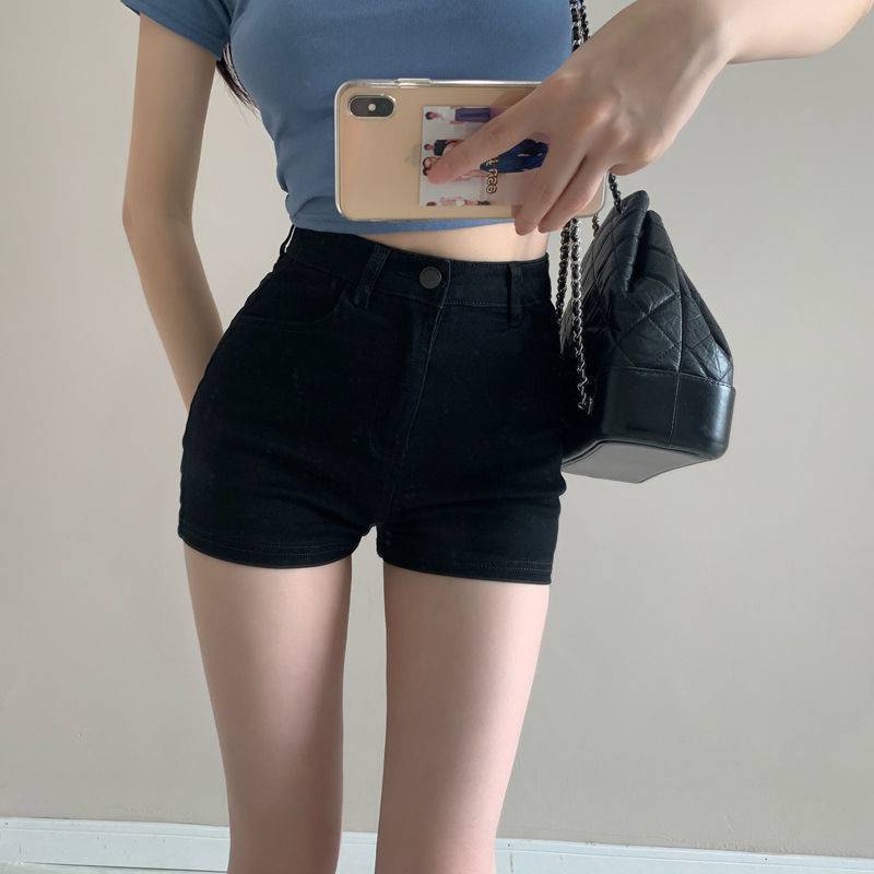Summer Thin High Waist Slim Workwear Denim Shorts