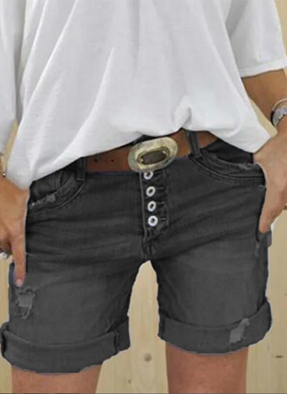 High-Waisted Denim Shorts For Women