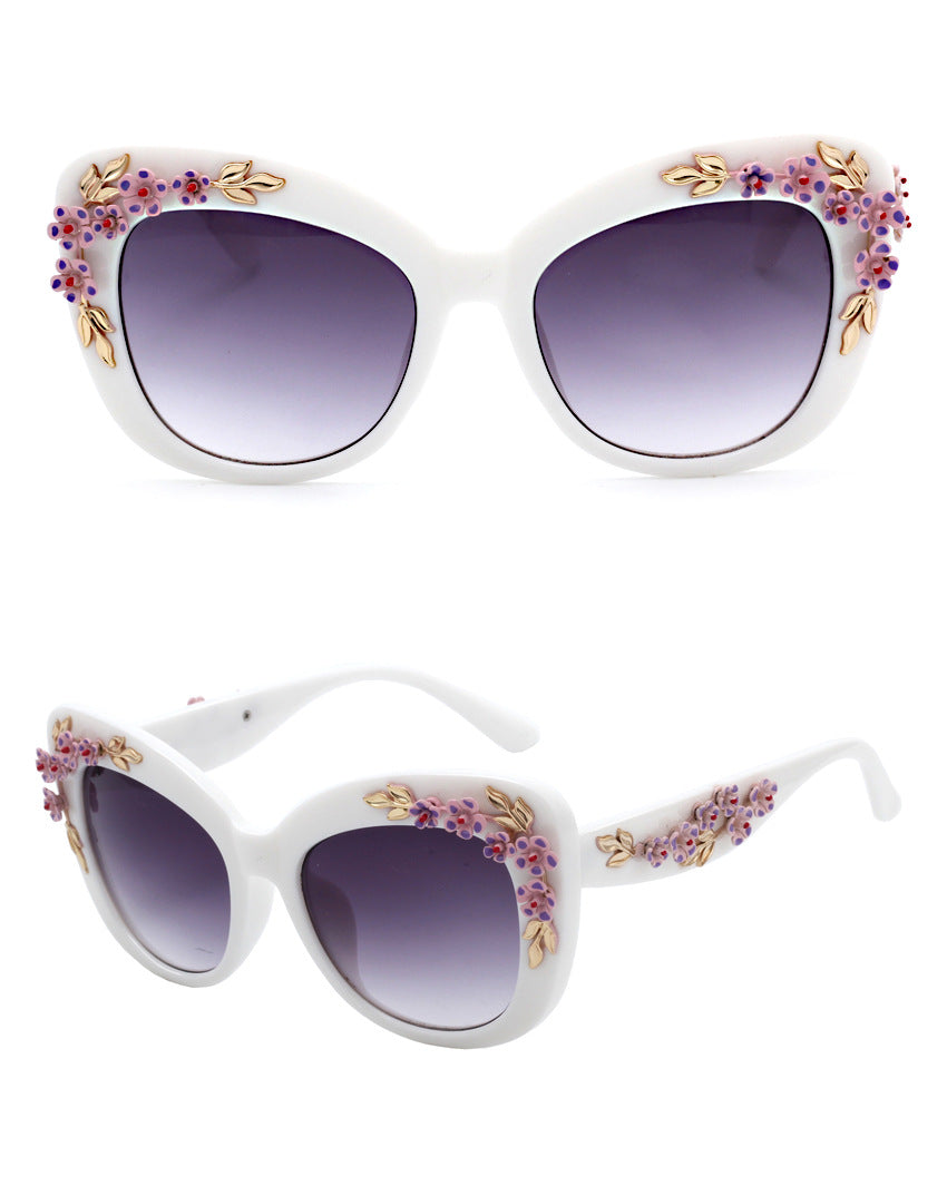 Flower Print Sunglasses
