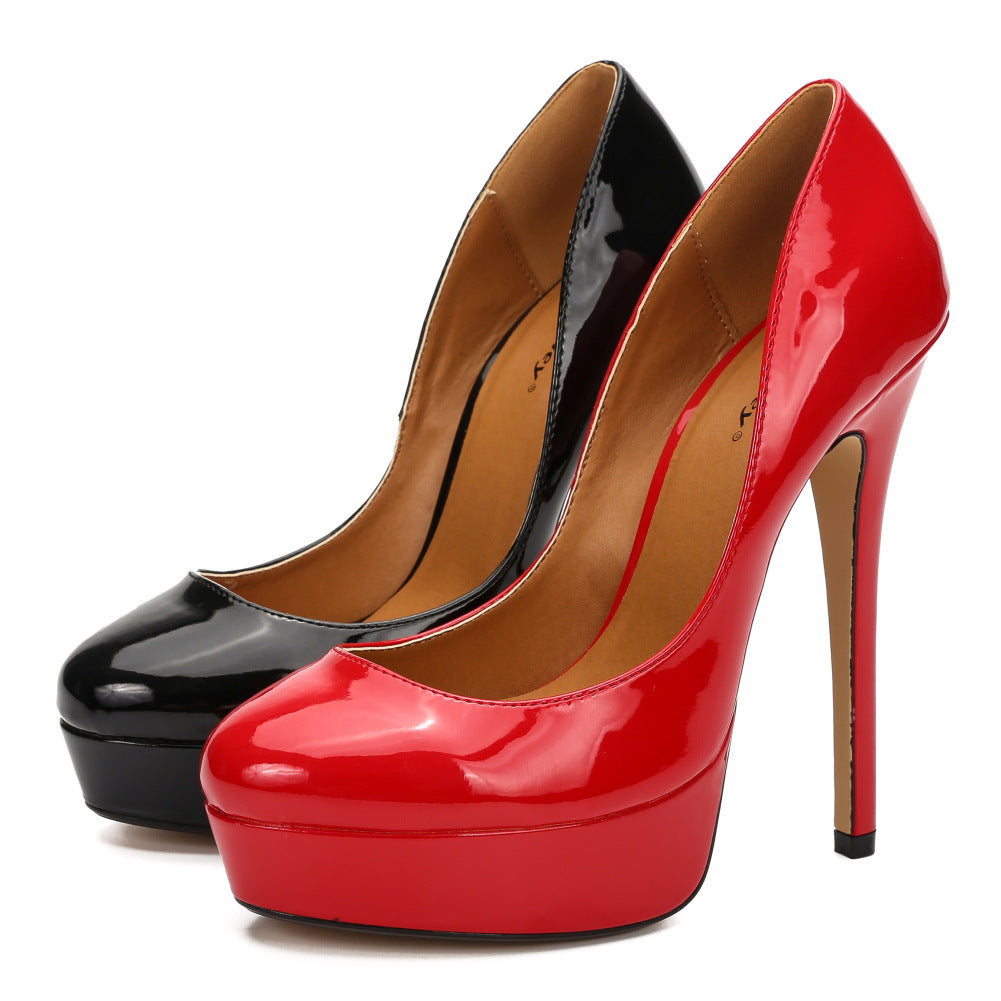Platform Solid Color High Heels