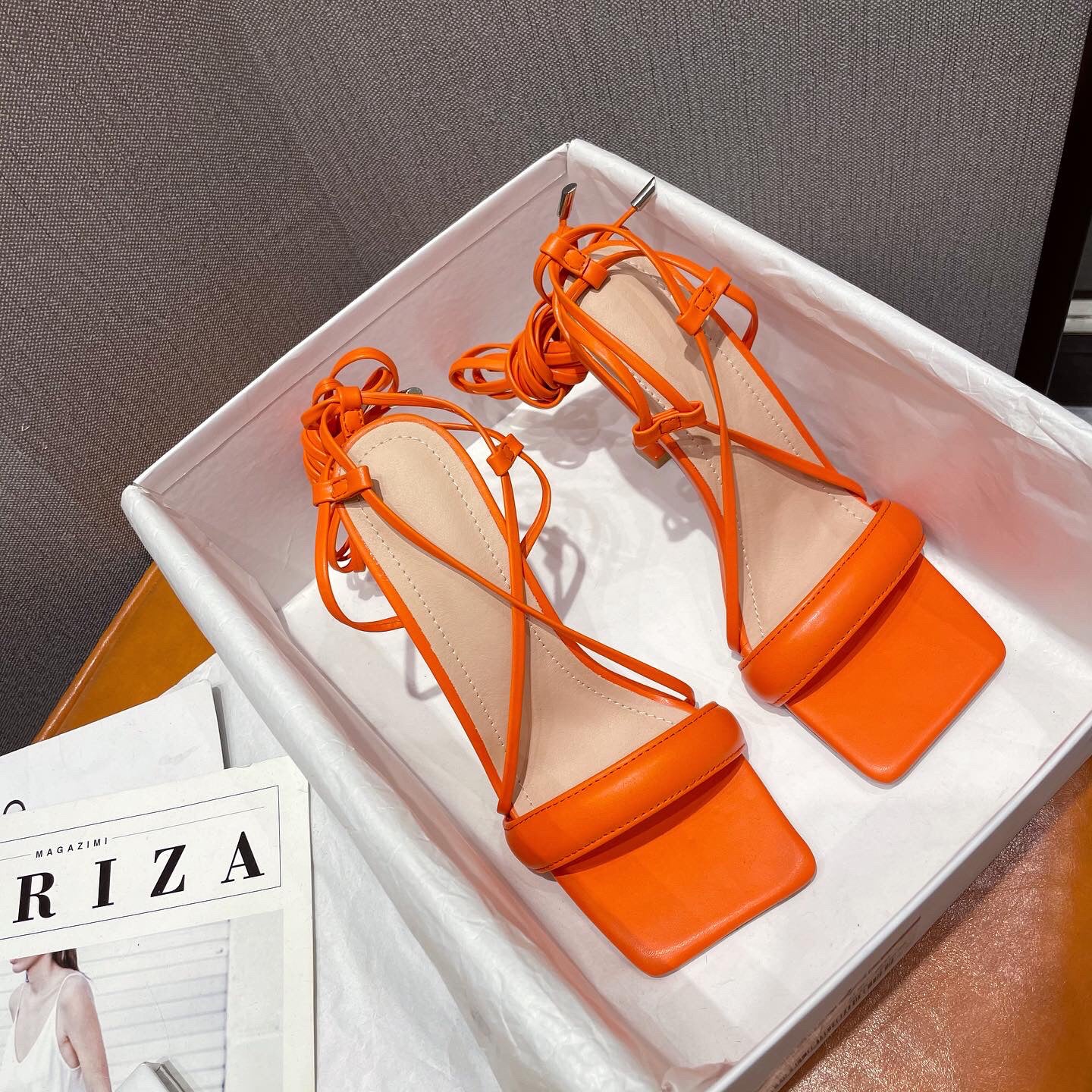 Cutout Ankle Strap Stiletto Heels