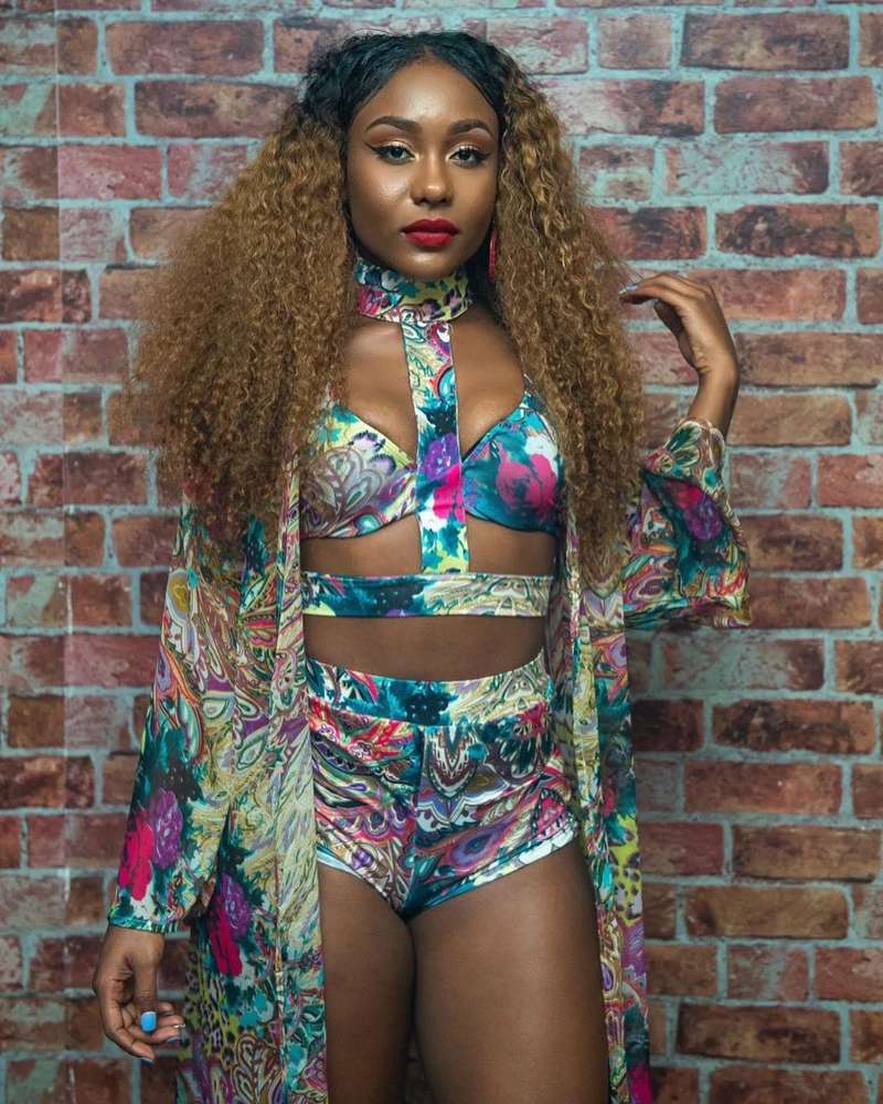 Digital Printing Split Swimsuit Three Piece Set