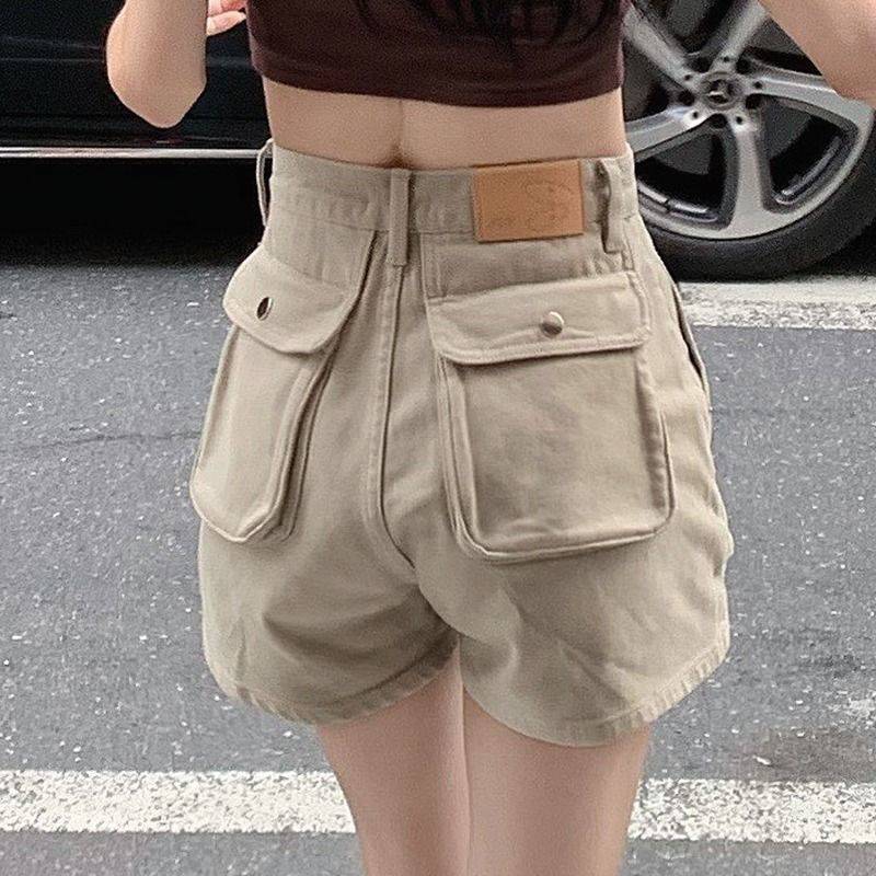Summer Thin High Waist Slim Workwear Denim Shorts