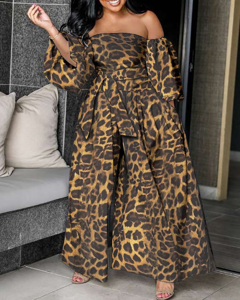 Summer Loose Multi Color Print Jumpsuit