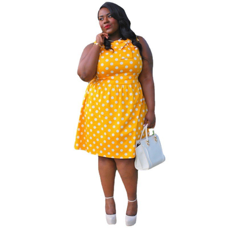 Printed Vintage Patchwork Bow Oversized Dress