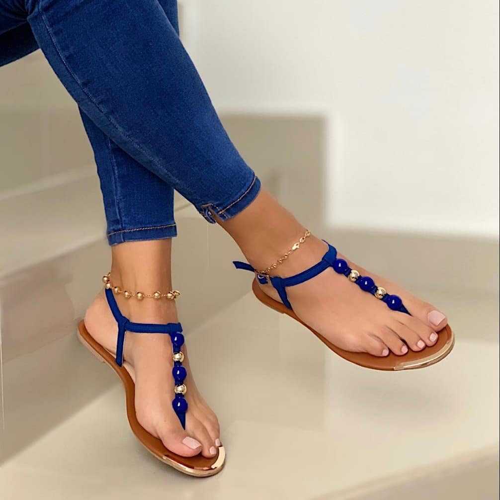 Casual Buckle Thong Sandals