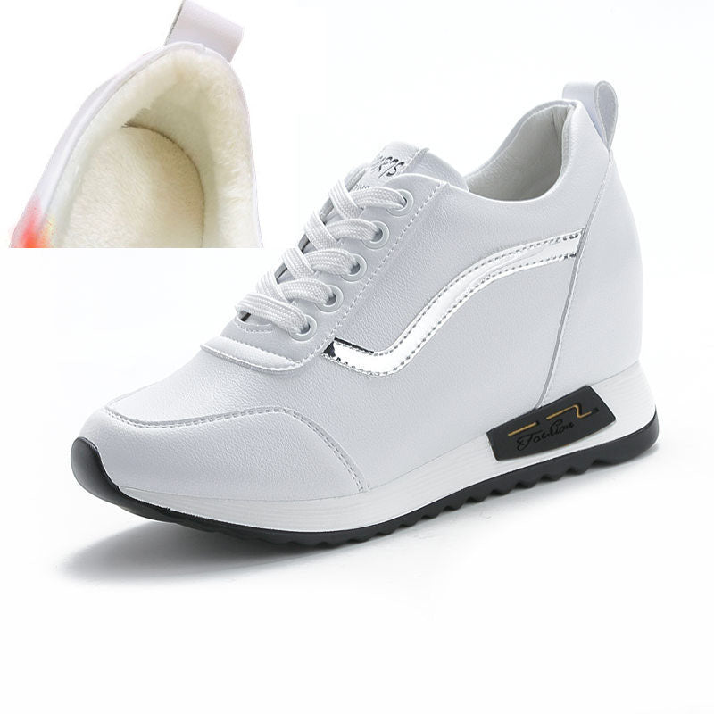 Women's New Casual Lace-up Sneakers For Inner Height Increase