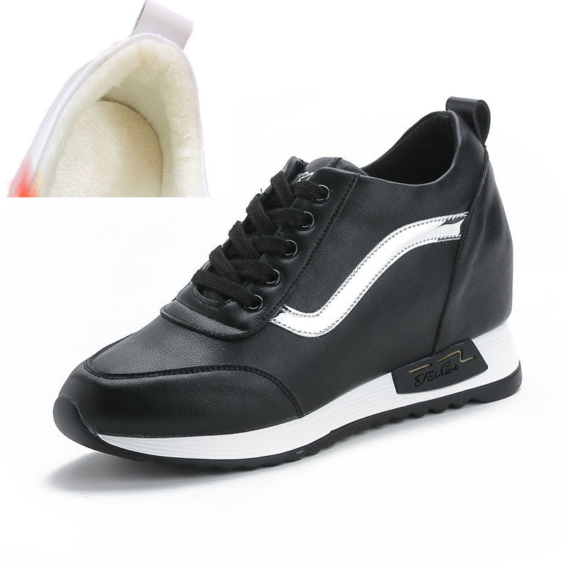 Women's New Casual Lace-up Sneakers For Inner Height Increase