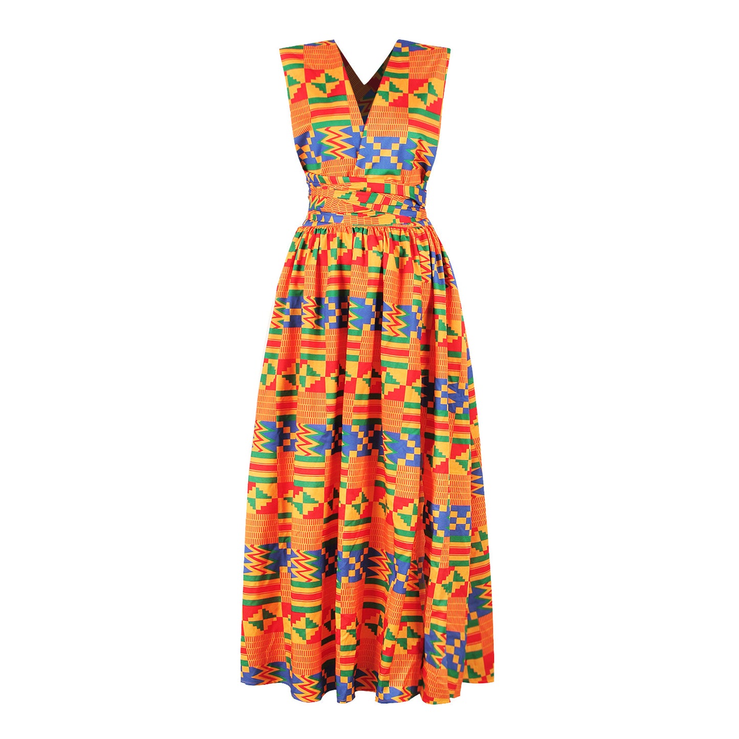 Multi Color Print Maxi Dresses