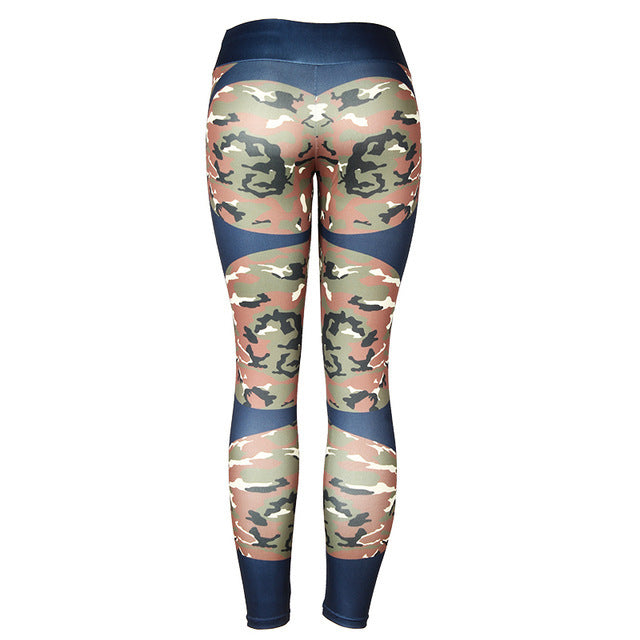 Print Patchwork Yoga Leggings