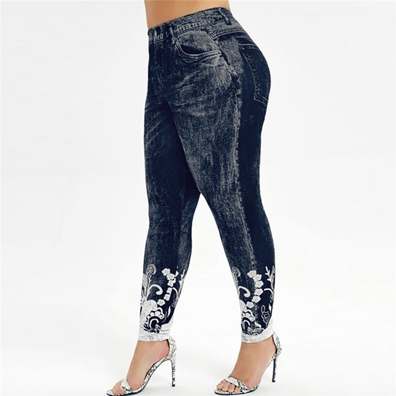 Multi Design Printed Slim Leggings Pants