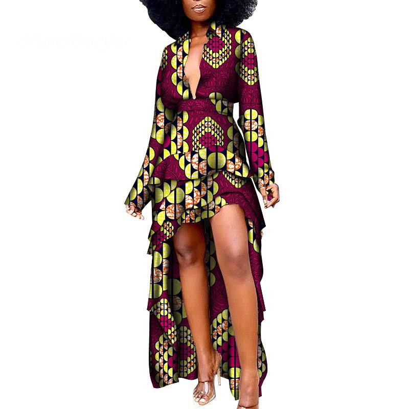 Multi Color African Batik Print Dress