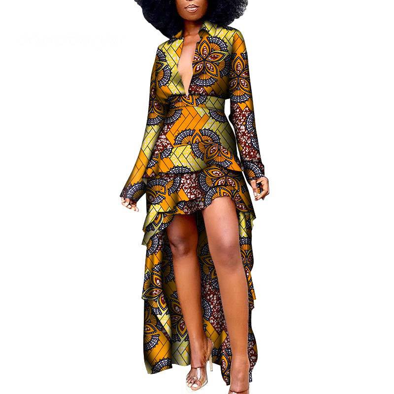 Multi Color African Batik Print Dress