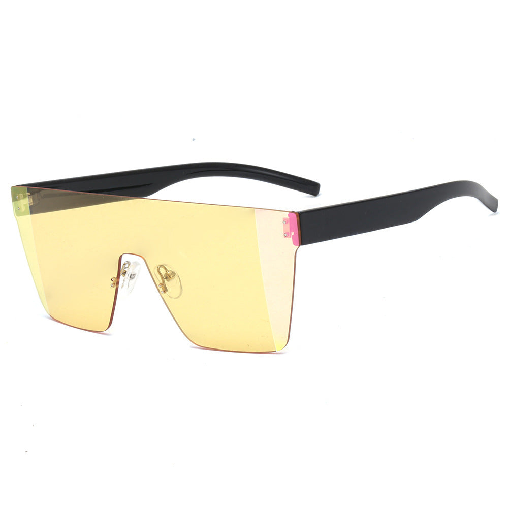 Rimless One-Piece Sunglasses