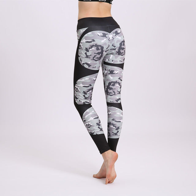 Print Patchwork Yoga Leggings
