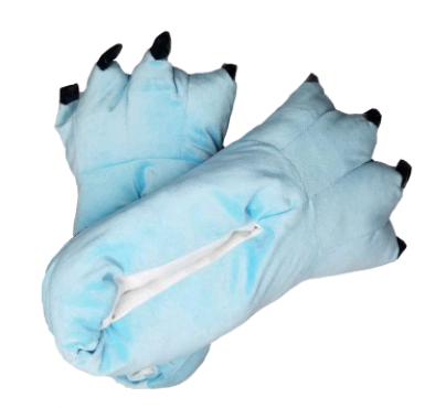 Soft Warm Dinosaur Paw Funny Slippers for Men Women Kids