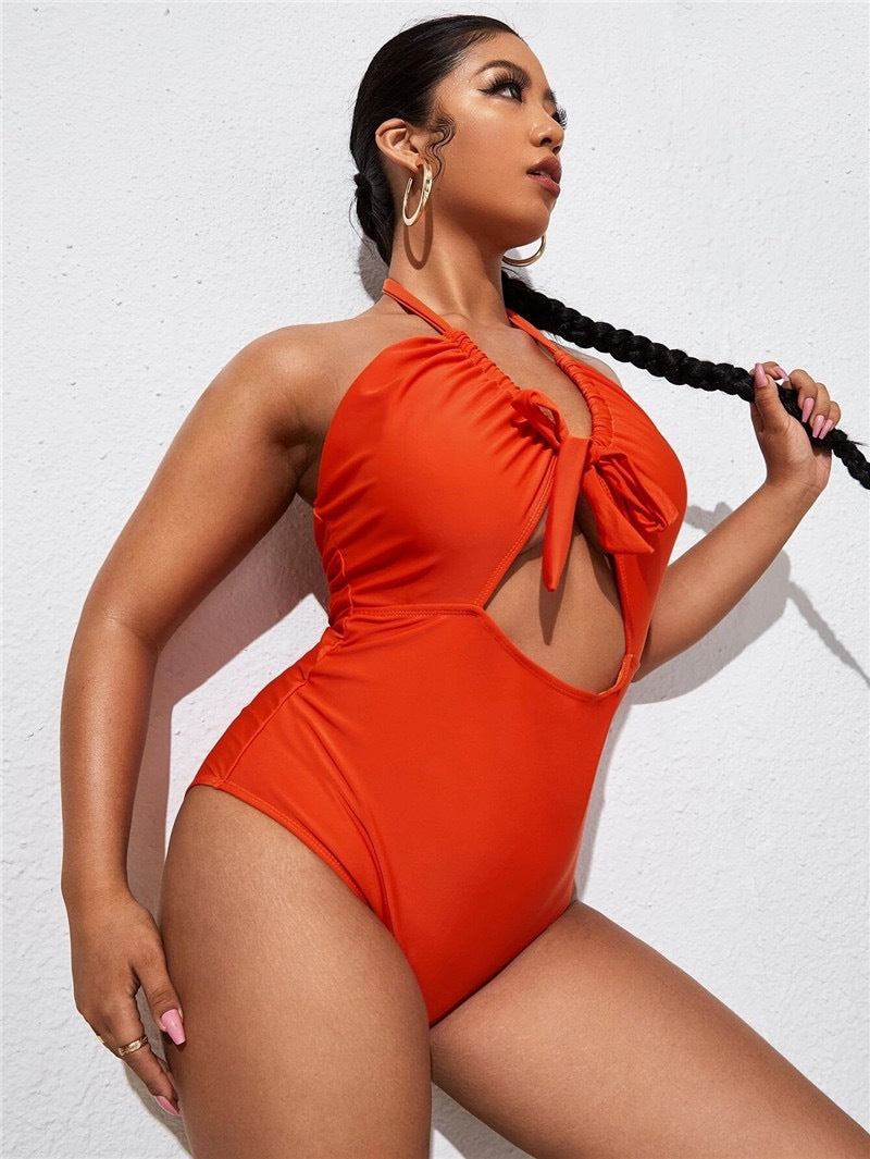 One Piece Solid Color or Print Swimwear