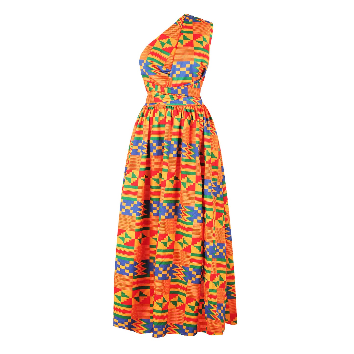 Multi Color Print Maxi Dresses