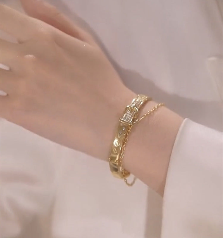 Luxury Fashion Belt Style Bracelet