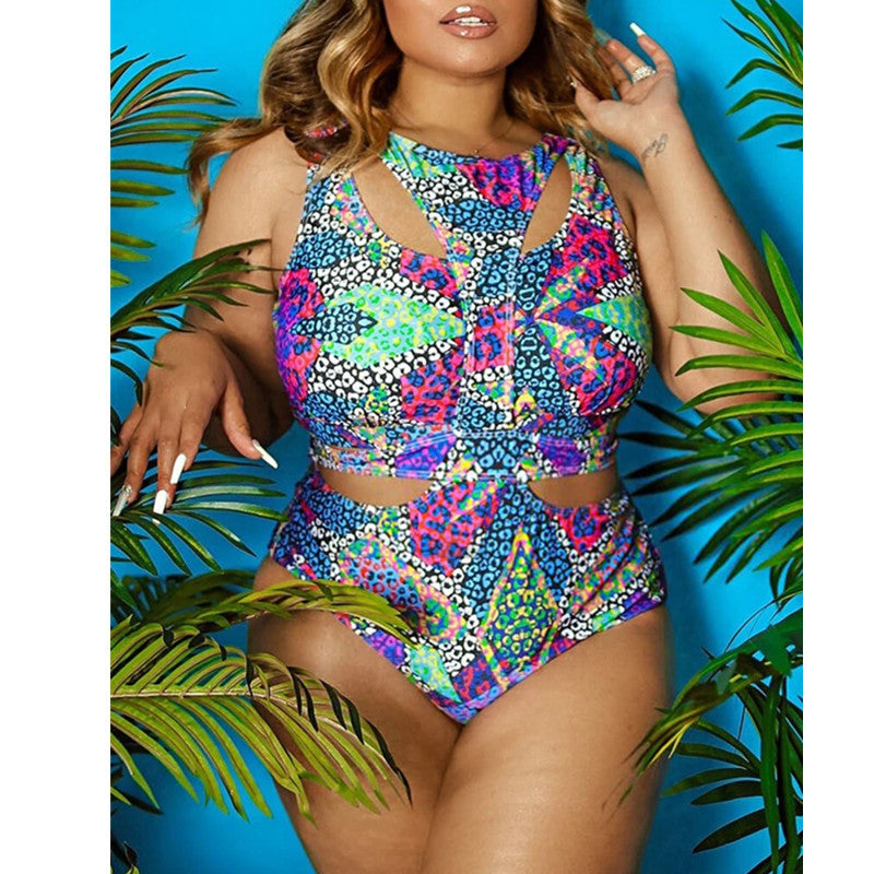 Multi Color Print Swimsuit Bikini