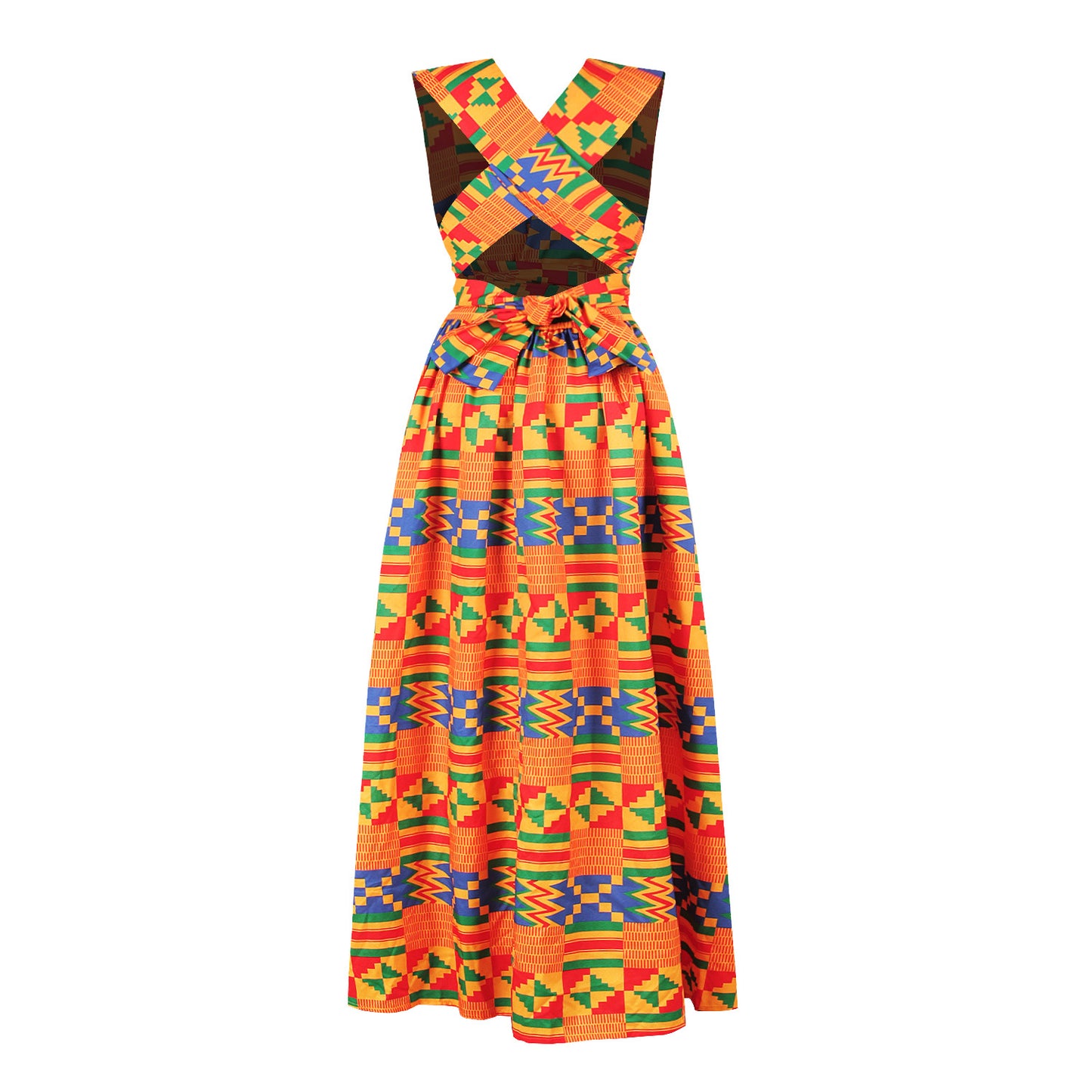 Multi Color Print Maxi Dresses