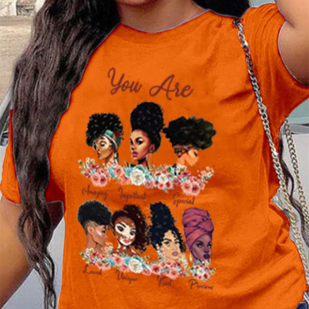 T-Shirt Hip Hop Collection Digital 3D Printed Women