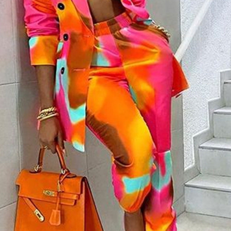 New Style Printing Fashion Jacket Suit Casual