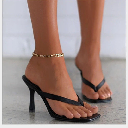 Cross-border Solid Color High Heel Sandals