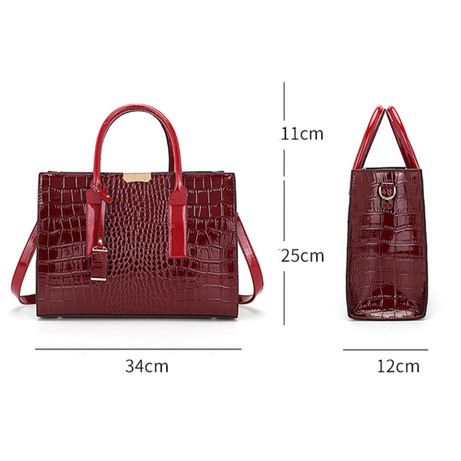 Large Capacity Handbag And Wallet 2 Piece Set