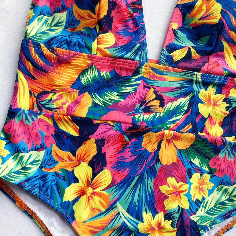 Women's Bikini Quick Dry Multi-Colored Swimwear