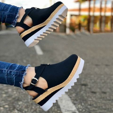 Slope Heel Sandals For Summer Fashion Women's Shoes