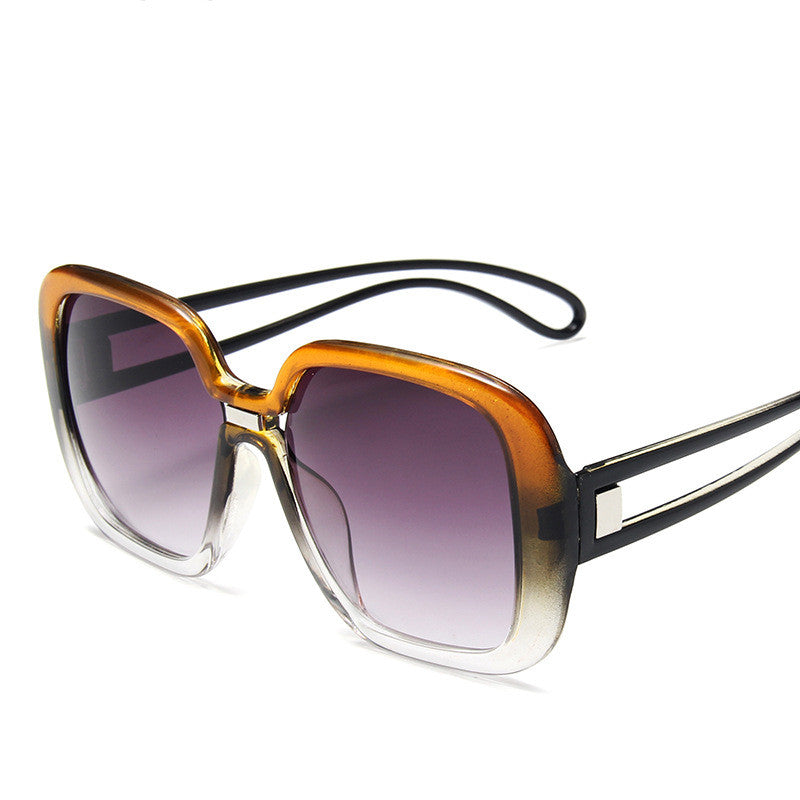 Wide Frame Gradient Sunglasses