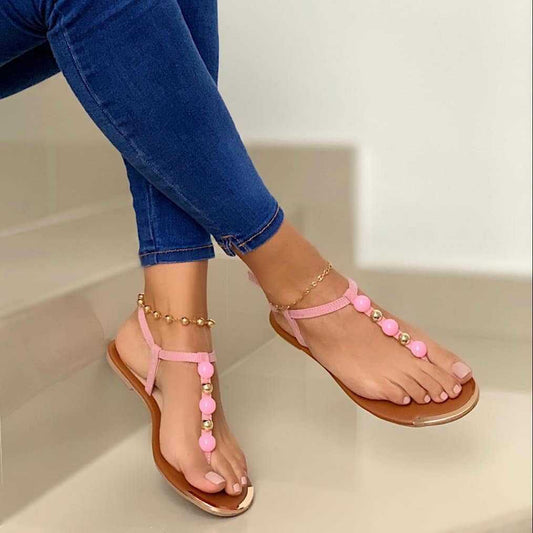 Casual Buckle Thong Sandals