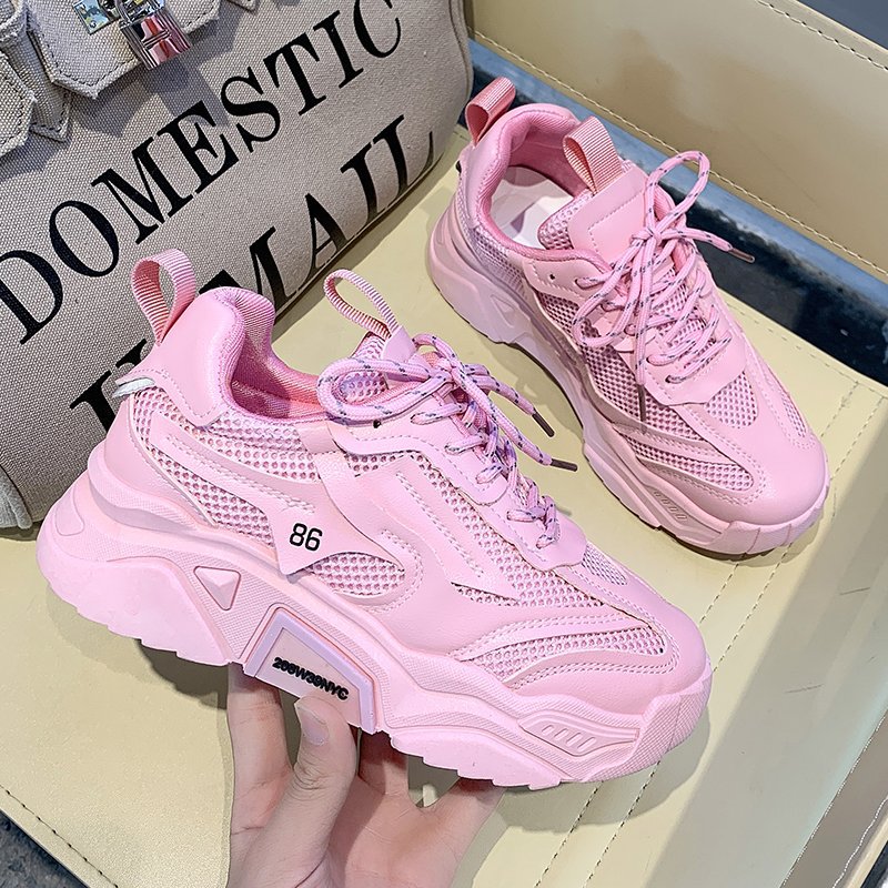 Candy-colored Thick-soled Increase Fashion Sneakers Women