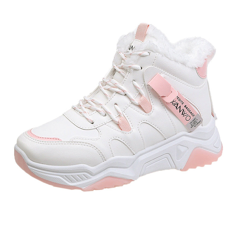 White Running Women Chunky Sport Shoes Woman Spring Summer Platform Sneakers
