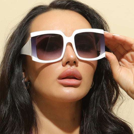 Square Large Frame Fashion Trend Sunglasses