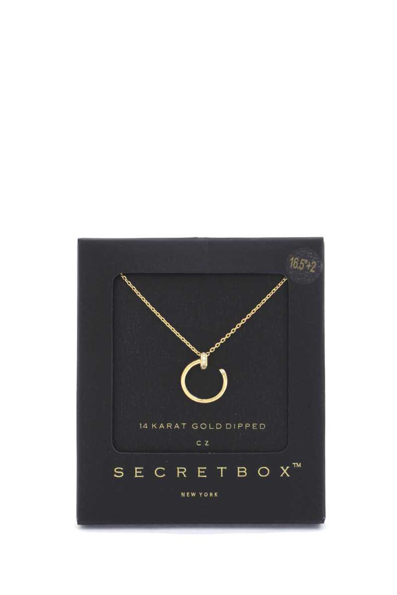 Secret Box Nail Charm Necklace